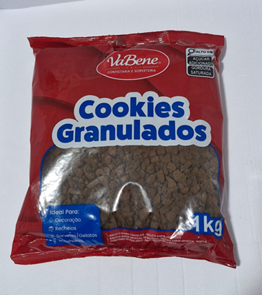 COOKIES GRANULADOS SABOR CHOCOLATE 1,0 KG VABENE